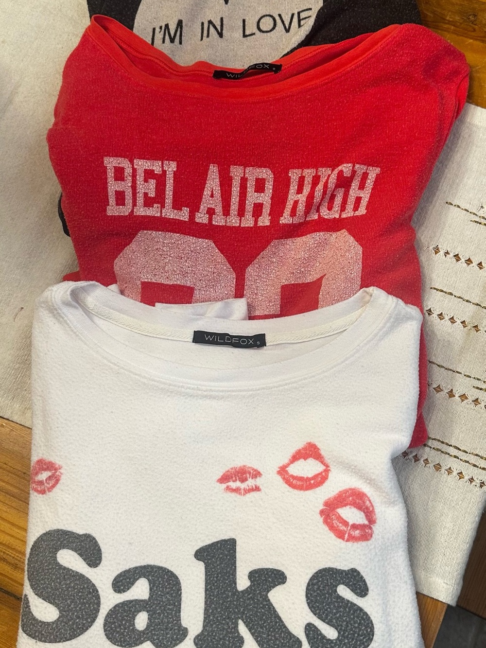Wildfox - 4 Sweatshirts and 2 t shirts all for one price!!